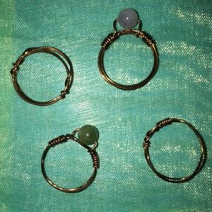 Nature’s Jewelry Box hand made rings